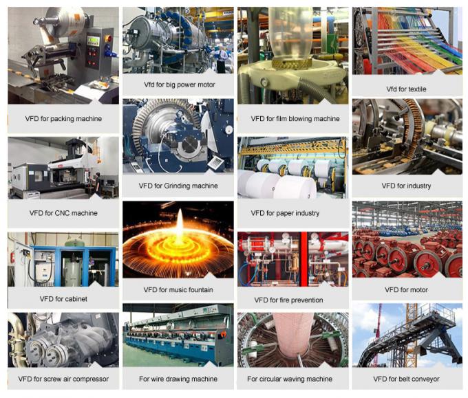 0-3000hz 3.7kw Μεταβλητή ηλεκτρική συχνότητα 5hp 380V Vfd κινητήρας μετατροπέας 2